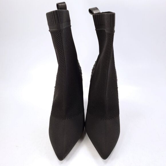 Steve Madden Janit Embellished Casual Stiletto Heel Womens Size 6.5 Black - Picture 2 of 9